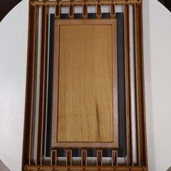 木製　鏡　おしゃれの画像