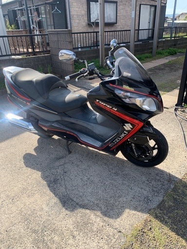 鹿屋市から　スカイウェイブ250 CA45A　タイプM LED化　グリップヒーター付き　フロント難あり
