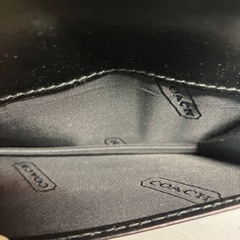 ☆値下げ☆A2403-470 COACH カードケース ブラック レザー 名刺入れ 汚れあり 中古の画像