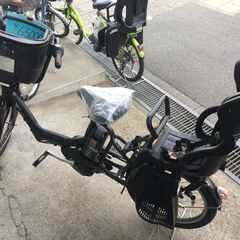 地域限定送料無料　アンジェリーノプティット　三人乗り　緑　神戸市　電動自転車 地域限定送料無料 アンジェリーノプティット 子供乗せ 青系 神戸