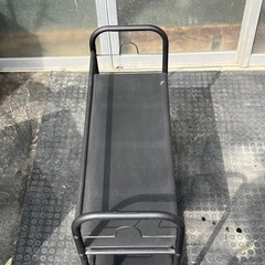 d314601 多目的ラック キッチンラックワゴン 2段 キャスター付き カラーボックスサイズ ブラック 黒 引取り歓迎 宮城県 現状品 中古品 の画像