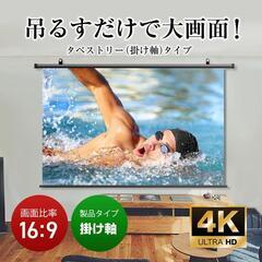 ①シアターハウス【4K対応】プロジェクタースクリーン 100イン...