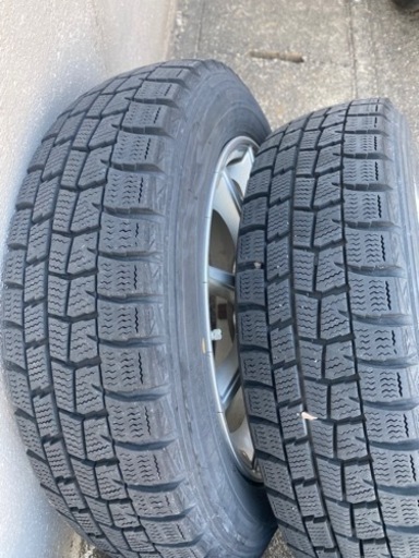 軽自動車　155/65R14  ダンロップスタッドレス2015  4本　ホイール　マナレイ溝有