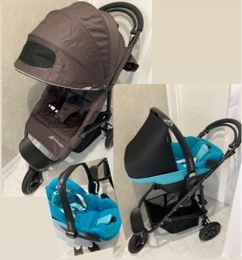 エアバギーココブレーキ　マキシコシ　ベビーカー、チャイルドシート