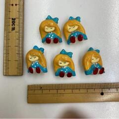 お姫様 ボタン 5個