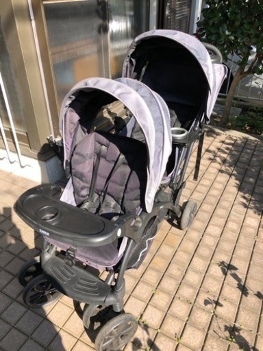 【お譲り先決定】 2人でゴーDX/2人乗りベビーカー　ベビー用品 ベビーカー、バギー