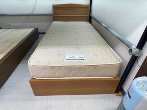 【リサイクルサービス八光】幅97cm　シングルサイズ　フランスベッド　ブラウン