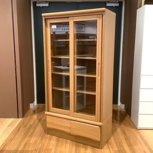 【トレファク神戸南店】本棚　スライド扉【取りに来られる方限定】