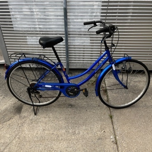 自転車 ママチャリ6段ギア付き