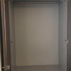 超美品✨ナショナル製 高級　大型クローゼット☆落ち着きある木目の画像