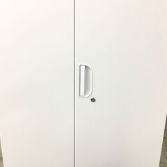 中古　極美品　HKK　両開き書庫　開き戸　スチール書庫　書庫　観音開き　収納キャビネット　書類整理収納庫　5段　鍵付　ホワイト　W800×D400　愛知　一宮市　 江南市　稲沢市　岐阜　岐南町　羽島　三重　名古屋 グッドプライス一宮 の画像