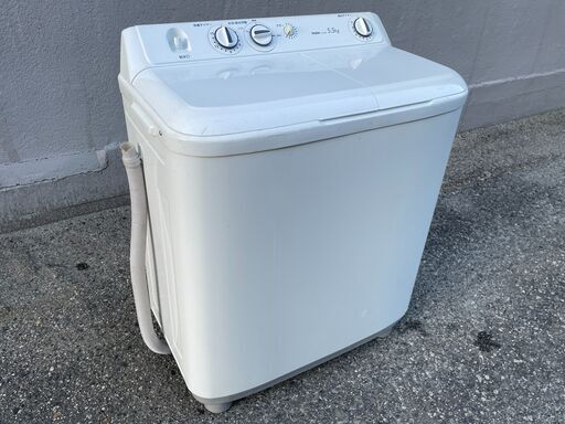★動作〇 清掃済 保証有 ★ 洗濯機 Haier JW-W55E 5.5kg 2019年製 ハイアール 二槽式洗濯機 脱水ステンレス槽