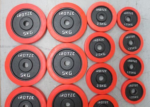 R513 IROTEC アイロテック ダンベル 30kg×2個セット Used