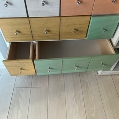カラー　家具 収納家具 キャビネットの画像