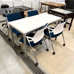 家具 オフィス用家具 机 椅子 セット 4人用