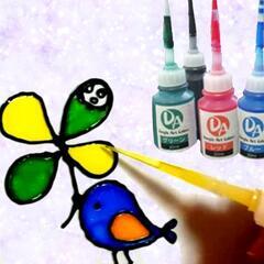 キラキラ輝く塗り絵ディンプルアート体験