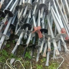 引き取り中、稲架器１０本の画像