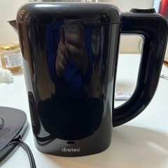 （決定）電子ケトル Dretek PO-337BK 1.2Lの画像