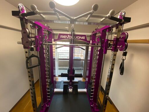 【問い合わせ多数】※引取限定※【新品未使用】REVOLUONE オールインワン オールインワンスミスマシン RE-MM001　パープル色