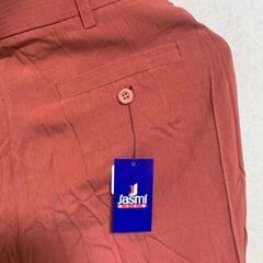 【新品】jasmi 絹 シルク 100％ パンツ レッドL 男女兼の画像