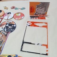 ハイキュー！のカードとアクスタと缶バッジ