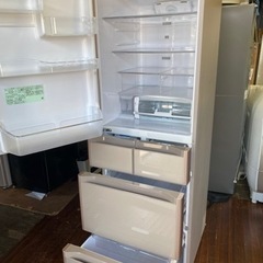 福岡市内配送無料　日立 HITACHI R-S4000GL XN [冷蔵庫 Sシリーズ 真空チルド（401L・左開き） 5ドア クリスタルシャンパン]の画像