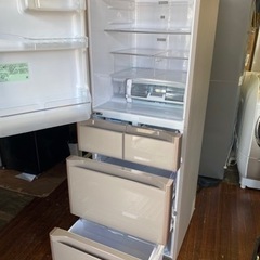 福岡市内配送無料　日立 HITACHI R-S4000GL XN [冷蔵庫 Sシリーズ 真空チルド（401L・左開き） 5ドア クリスタルシャンパン]の画像
