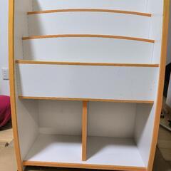 本棚 子供向け W63 H90 D30cm 使用感あり