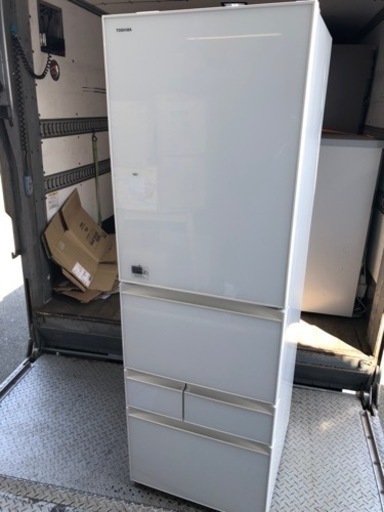 北九州市内配送無料　保証付き　シャープ SHARP SJ-PW42B-S [プラズマクラスター冷蔵庫 (412L・どっちもドア) 5ド