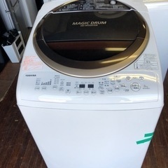 北九州市内配送無料　保証付き　東芝 TOSHIBA AW-8V3M（T） [たて型洗濯乾燥機 （8.0kg） マジックドラム ブラウン]