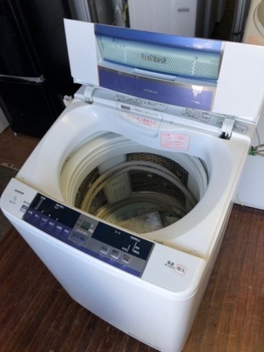 北九州市内配送無料　保証付き　日立 HITACHI BW-7TV A [全自動洗濯機 ビートウォッシュ （7kg） ブルー]