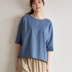 【ikka】梨地ジョーゼットプルオーバー