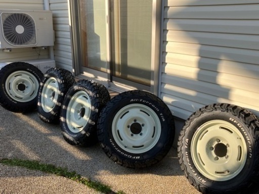 ジムニーシエラ用アルミホイール&BFグッドリッチ 16インチ 5本 走行千キロ