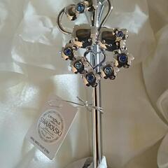 28日夕方まで　ハローキティ　シャンパンフルートグラス　Hello Kitty & Dear Daniel Swarovski Crystalの画像