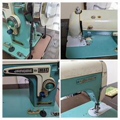 足踏みミシン ジャノメ 椅子、説明書付き レトロ 当時物 インテリアの画像