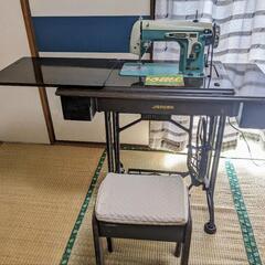 足踏みミシン ジャノメ 椅子、説明書付き レトロ 当時物 インテリア