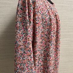 スモック風　花柄ブラウス　3L　未使用の画像