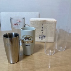 【決まりました】無料でさしあげます】ビアグラス各種