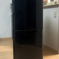 冷蔵庫（黒）2ドア　美品！即日渡し大歓迎！本日なら、運び出し積込...