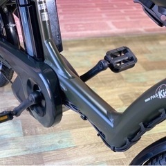 ①7025子供乗せ電動アシスト自転車3人乗りYAMAHA 20インチ良好バッテリーの画像