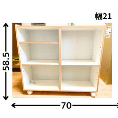 美品　移動式ラック　木製