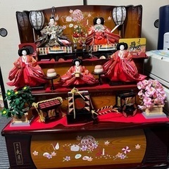 久月のお雛様　　　三段飾り