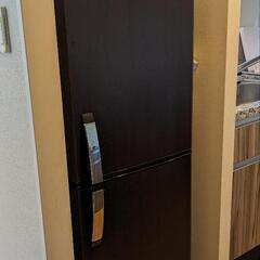 【処分希望0円】250L木目調ダークブラウンMITSUBISHIの画像
