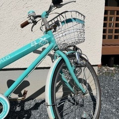 決まりました　子供用自転車　マハロ　24インチ　ミントグリーン　6段変速の画像