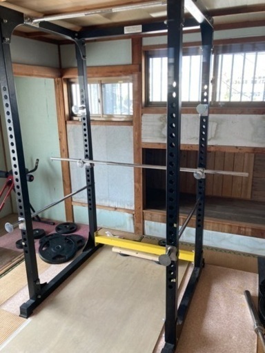 パワーラック　トレーニング　筋トレ　シャフト