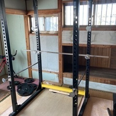 パワーラック　トレーニング　筋トレ　シャフト