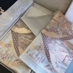 着物 袋帯 和装 刺繍 金銀糸 黒 箱付き 寿 レディース? 中着 和風 和服 昭和レトロ 希少 激安 激レア ラスト1点 まとめ売りの画像