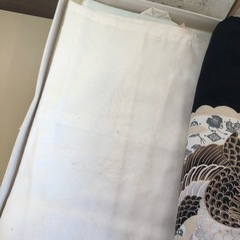 着物 袋帯 和装 刺繍 金銀糸 黒 箱付き 寿 レディース? 中着 和風 和服 昭和レトロ 希少 激安 激レア ラスト1点 まとめ売りの画像