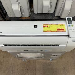 K05184　中古エアコン シャープ 2016年製 主に10畳用 冷房能力 2.8KW / 暖房能力 3.6KW