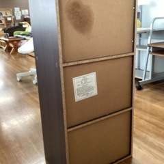 カラーボックス(茶)【町田市再生家具】0315の画像